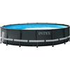 Intex Piscina Rotonda Intex 488x488x122 cm Pompa a Sabbia Teli Scaletta