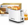 AIGOSTAR TOSTAPANE ELETTRICO A 2 FETTE 6 TOSTATURE VASSOIO BRICIOLE 750 WATT AIGOSTAR