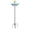 Fontana bagno uccellino solare con supporto per decorazione giardino esterno cor