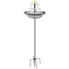 Fontana bagno uccellino solare con supporto per decorazione giardino esterno cor