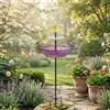 Fontana bagno uccellino solare con supporto per decorazione giardino esterno cor