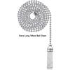Unknown Cristallo Catena Vetro Colonna Ghiacciato Pendente Argento Lampadario Accessori