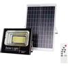 FARO LED ESTERNO 100W CON PANNELLO SOLARE,TELECOMANDO E STAFFA,LUCE FREDDA.