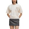 Hermes Embroidered Short Sleeve Sweatshirt Women H5H4638DE9140 149399027 [U]