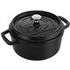 Polvere Staub MASTERMIND Cocotte 22 cm nero 2,6 L pentola rotonda opaca in ghisa