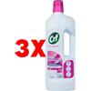 CIF 3 X CIF Gel Liquido con Candeggina 750 Millilitri per Casa e Bucato