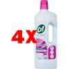 CIF 4 X CIF Gel Liquido con Candeggina 750 Millilitri per Casa e Bucato