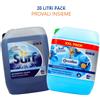 default Detersivo Surf + Ammorbidente Coccolino Professional - 2 Taniche da 20 Litri