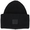 Acne Studios Unisex Face Logo Patch Beanie (Black) C40424 900 151208227 [U]
