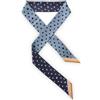 Fendi Womens Palena Dot Silk Wrap Scarf (Blue/Navy) FXT011 AWEY 152531429 [U]