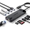 Marchiato Hub USB C Docking Station Ethernet Gigabit Hdmi 4K 4*USB A 3.0/2.0 USB C 3.0 TF