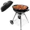 HYCHIKA BETTER TOOLS FOR BETTER LIFE HYCHIKA Barbecue a Carbonella Tondo, Ø47cm 18pollici Grill BBQ Carbonella Compatto con Coperchio e Ruote, per Giardino Balcone Campeggio