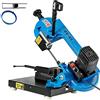 VEVOR Troncatrice a Nastro Motore in Rame Puro 1CV Morsa in Ghisa 0° a 45° | Struttura in Fusione di Alluminio, Compatta, da Tavolo, Orizzontale, Corrente 4,2A, 1000W, Lama Spessore 0,65mm, Taglio Legno
