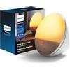 PHILIPS SmartSleep Wake-up Light - Lampada da comodino e sveglia, Simulazione colorata dell'alba, 20 livelli di luminosità, 6 suoni naturali, Funzione luce notturna, Modello HF3521/01