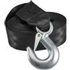 CarBole CINGHIA VERRICELLO 2 INCH X 20 FEET NERA CON GANCIO DI SICUREZZA 5CM X 6M