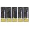 5 X Parker M Systemark Refill Penna Gel Fine Blu Inchiostro Pennino Acciaio