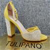 OK SANDALI DONNA tacco Alto Gioiello 37 38 39 36 40 VV