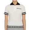 HORN GARMENT Womens Polo Golf T-Shirt HCW 3A AB03 WHITE 58680497 [U]