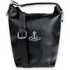 Vivienne Westwood Women Sam Grain Leather Bucket Bag (Black) 139986316 [U]