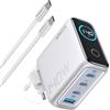 Anker CARICATORE USB C 140W ADATTATORE GAN RAPIDO 4 PORTE COMPATTO SILVER