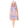 Barbie - Bambola Fun & Fancy, con lunghissimi capelli biondi ed extension, abito
