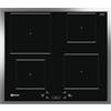 ZER MERKEZİ HİZMETLER VE TİCARET A.Ş. Bauknecht BQ 2960S FT - Piano cottura a induzione, 60 cm, 7200 W, 4 zone con booster, 4 funzioni automatiche (fusione, cottura, cottura a caldo, controllo touch, telaio in acciaio inox, vetro nero)