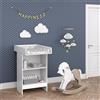 Vicco Fasciatoio Leo, Bianco, 60 x 103 cm, con ripiano aperto e fasciatoio White