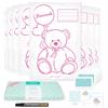 Wellode® 8 Bustine Corredino Neonato Ospedale Teddy Bear con Pennarello