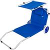 AKTIVE - Carrello da spiaggia, pieghevole Sdraio a carrello