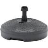 Nuova Plastica Adriatica Plastica Adriatica 727129 Base per Omelloni Tonda in Plastica Simil Rattan, Antr
