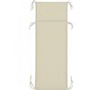 PARAMAISON Cuscino Lettino Prendisole 60x190 cm, Materassino per Lettino G Panna
