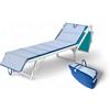 Tex family Materassino Pieghevole per Lettino Mare, Sdraio, Piscina, Double Face