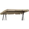 QUICK STAR COPERTURA DONDOLO 3 POSTI BEIGE IMPERMEABILE TETTUCCIO ALTALENA 200X145 CM