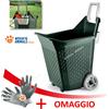 Bama KART Carrello con ruote 76 LT - MUSCHIO / CACAO - Carriola Giardino Legna