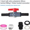 Valvola a per sfera in PVC per piscina con connettore tubo 1 pollice 3/4 1 1/4