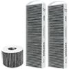 HUAREW 2 Pezzi Filtro a Carbone Attivo compatibile con Bora Pure PUAKF Filtro