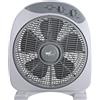 Melchioni VENTILATORE VENTILATORI DA TAVOLO BOX FAN 3 VELOCITA 30CM TIMER 5 PALE MELCHIONI