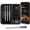 INKBIRD Termometro Carne Wireless con 4 Sonde per Forno,Cucina, Barbecue,Termome