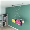 foxydry Stendibiancheria a soffitto, Stendino verticale richiudibile, Foxydry Mini 120