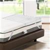 Bedshire Topper Matrimoniale 160x190 Materasso Correttore in Memory Foam Bianco
