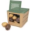 Snips Porta Patate, 3 KG, Contenitori Per Cibi, Conte Marrone-verde PORTA PATATE