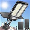 1200W Lampione Solare Led Esterno Con Telecomando, IP66 Impermeabile Lampada Str