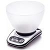 Laica BX9240 Bilancia da Cucina Elettronica, Base Cromo, Ciotola Vitrex, 5 kg, e