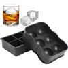 HingtTraum Set da 2 ice cube maker in silicone - Stampi per grandi cubetti ghiaccio rotondi