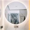 Foxydry Specchio bagno retroilluminato, specchiera da parete, specchio rotondo con LED