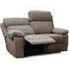nd Divano Recliner Key 2 Posti 145x93x101 Cm Tessuto Beige