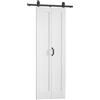 HOMCOM Porta a Libro Pieghevole con Superficie Verniciabile 70x210 cm Bianco