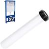Tubo scarico manuale 30 cm PP per installazione bidet serbatoio wc nascosto