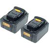 vhbw 2x Batteria per Dewalt DCL060 DCL079 DCL079R1 DCL043 DCL040 DCL050 DCL079B 18V