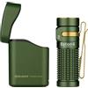OLIGHT Baton4 kit Torcia EDC 1300 Lumen Alta Luminosità con Cassa di Ricarica Verde